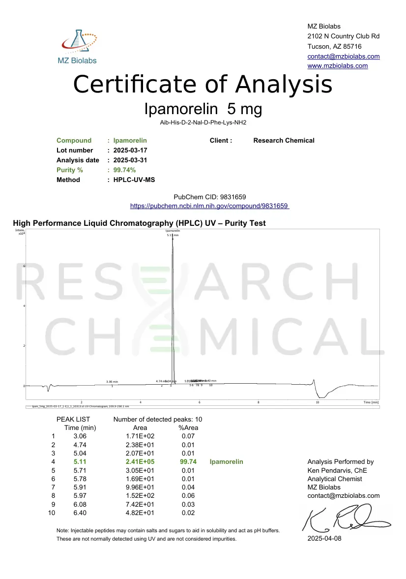 Ipamorelin Peptide 5MG - Image 2