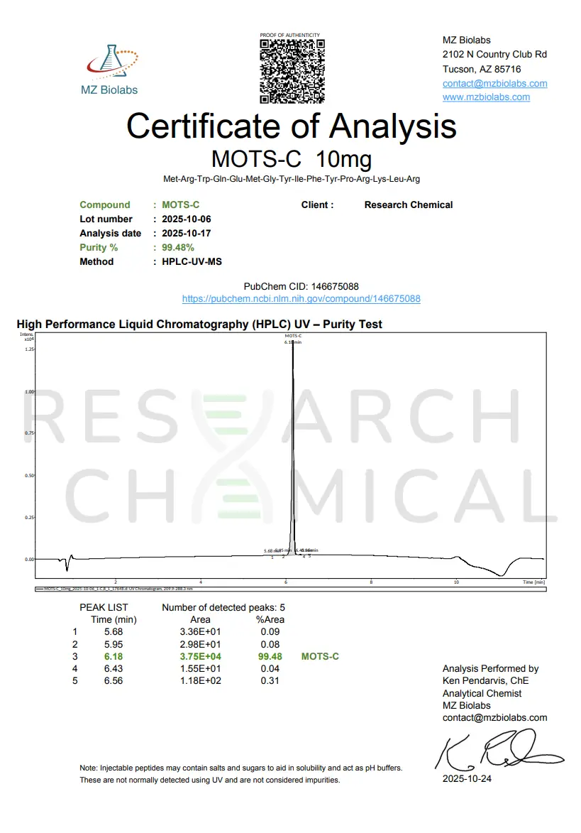 MOTS-c 5mg - Image 2