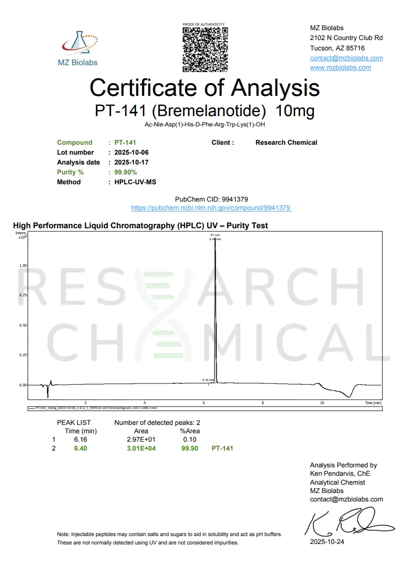 PT 141 (Bremelanotide) 10mg - Image 2