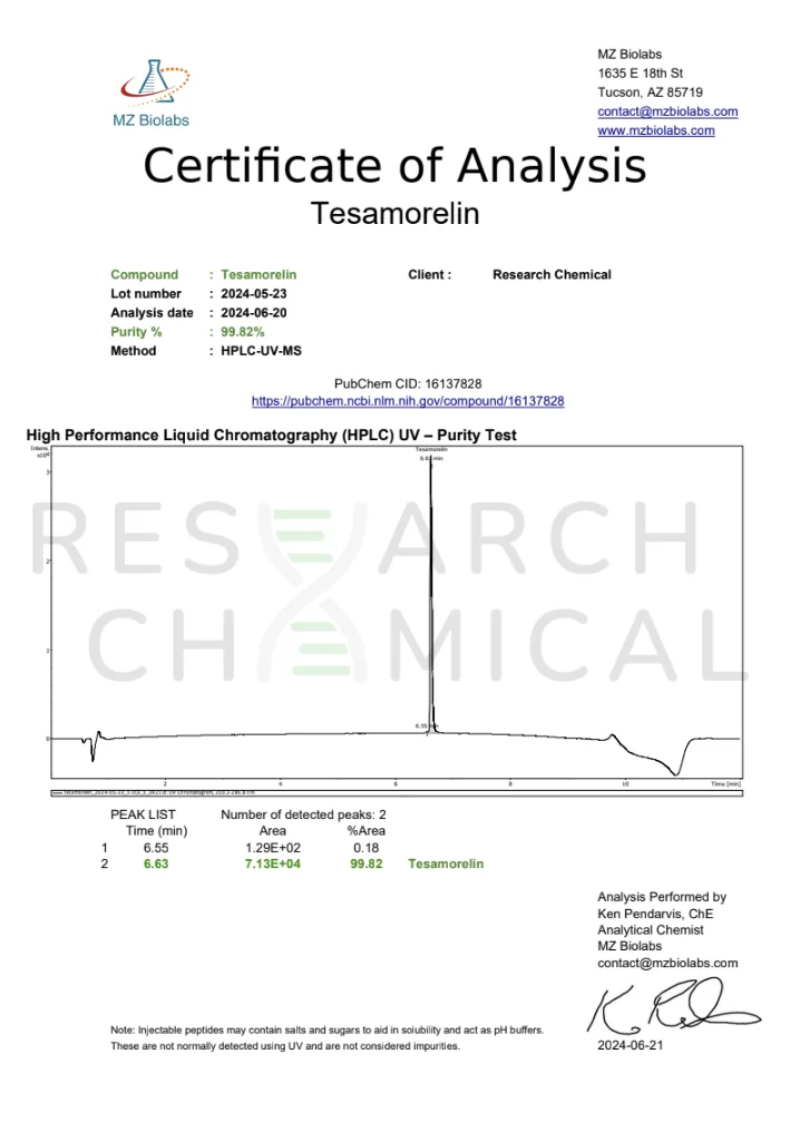 Tesamorelin Peptide 5MG - Image 2